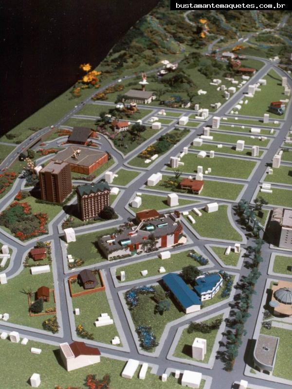Foto de maquete fisica de Temáticas produzida para o cliente Prefeitura Municipal de Joinville, localizada na cidade de Joinville/SC