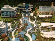 Foto de maquete fisica de Edifícios Residenciais produzida para o cliente Taroii Investment Group, localizada na cidade de Itajaí/SC