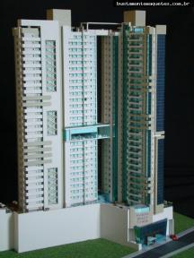 Foto de maquete fisica de Edifícios Residenciais produzida para o cliente Furtado de Mendonça Empreendimentos, localizada na cidade de Florianópolis/SC