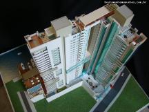 Foto de maquete fisica de Edifícios Residenciais produzida para o cliente Furtado de Mendonça Empreendimentos, localizada na cidade de Florianópolis/SC