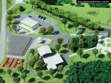 Foto de maquete fisica de Indústrias produzida para o cliente REVITA Engenharia Ltda., localizada na cidade de São Leopoldo/RS