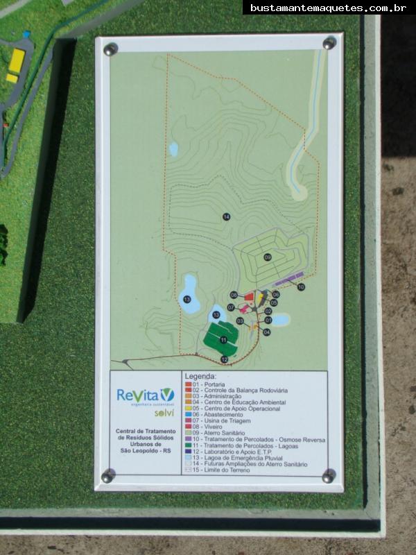 Foto de maquete fisica de Indústrias produzida para o cliente REVITA Engenharia Ltda., localizada na cidade de São Leopoldo/RS