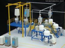 Foto de maquete fisica de Modelos Reduzidos produzida para o cliente Albag Engenharia Industrial Ltda., localizada na cidade de Joinville/SC