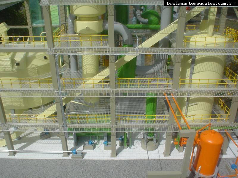 Foto de maquete fisica de Indústrias produzida para o cliente Bunge Alimentos, localizada na cidade de Gaspar/SC