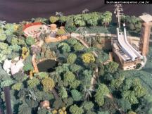 Foto de maquete fisica de Parques produzida para o cliente Bontur S.A. Bondinhos Aereos, localizada na cidade de Balneário Camboriú/SC