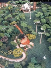 Foto de maquete fisica de Parques produzida para o cliente Bontur S.A. Bondinhos Aereos, localizada na cidade de Balneário Camboriú/SC