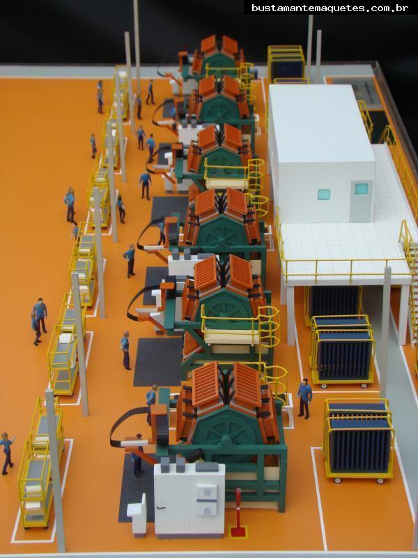 Foto de maquete fisica de Indústrias produzida para o cliente Whirlpool SA, localizada na cidade de Joinville/SC